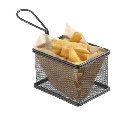 HENDI Frittierkorb schwarz 125x100x85 mm