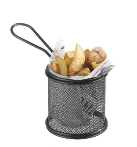 HENDI Frittierkorb schwarz 90x90 mm