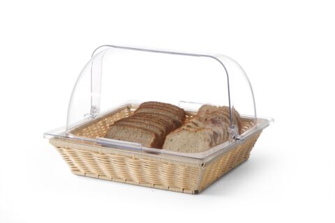 Brotkorb mit Rolltop-Deckel PP PC 365x335x245mm