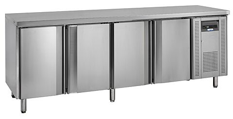 COOL-LINE Kühltisch KTM4, 4 Türen GN1/1, 2230x700x860mm
