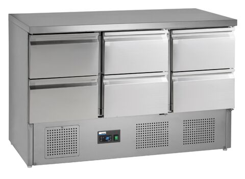 NordCap Universalkühltisch KT13 6Z für GN 1/1