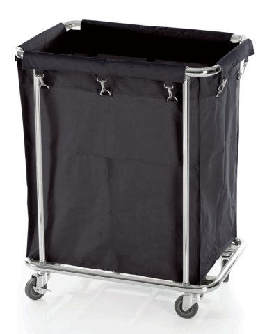 Wäschewagen, schwarz 94x65x105cm