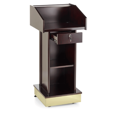 Rednerpult aus Holz 57 x 55 x 120 cm-Gastro-Germany