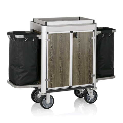 Hotel Zimmerservicewagen HEIDI, 2 Wäschesäcke, 159,5x52,5x114,5cm