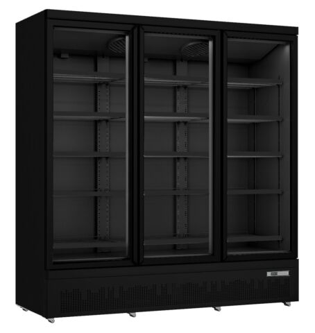SARO Getränkekühlschrank GTK1530S PRO, 3-türig schwarz