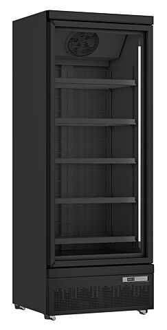 SARO Tiefkühlschrank GTK560 PRO mit Glastür, schwarz