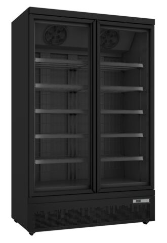 SARO Tiefkühlschrank GTK930 PRO mit 2 Glastüren, schwarz