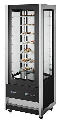 ISA Panorama-Kühlvitrine CRISTAL TOWER 750 RV TN WHITE