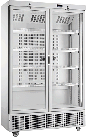 KBS Glastürkühlschrank KU 850 G mit Drehtüren, 765L