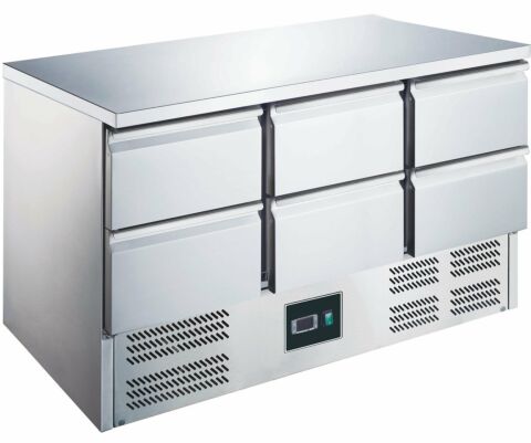 SARO Kühltisch ES903S/S mit 6 Schubladen