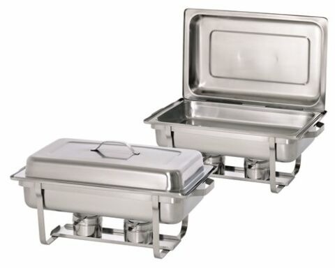 2x Chafing Dish, 1/1GN, Twin Pack Set-Gastro-Germany