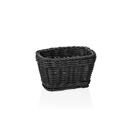 Korb WEAVER PRO Tischkörbe, 17 x 11 x 9 cm, schwarz, Polypropylen
