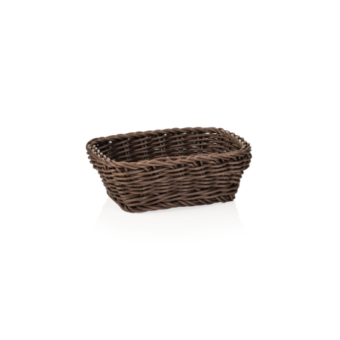 Korb WEAVER PRO Tischkörbe, 19 x 13 x 6 cm, braun, Polypropylen