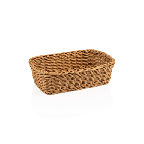 Korb WEAVER PRO Tischkörbe, 31 x 21 x 9 cm, beige, Polypropylen
