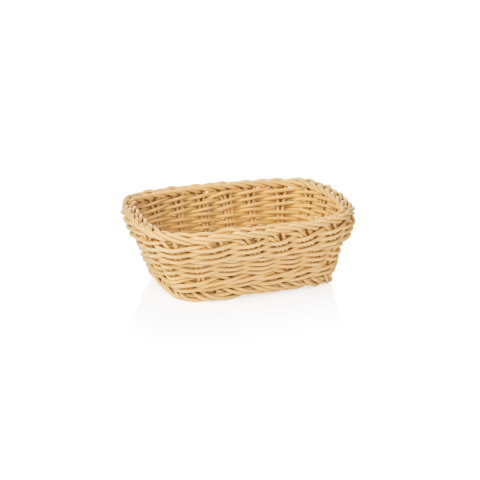 Korb WEAVER PRO Tischkörbe, 19 x 13 x 6 cm, hellbeige, Polypropylen