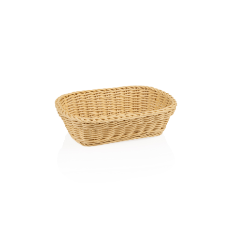 Korb WEAVER PRO Tischkörbe, 26,5 x 19 x 7 cm, hellbeige, Polypropylen