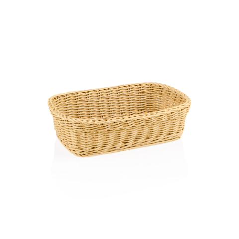 Korb WEAVER PRO Tischkörbe, 31 x 21 x 9 cm, hellbeige, Polypropylen