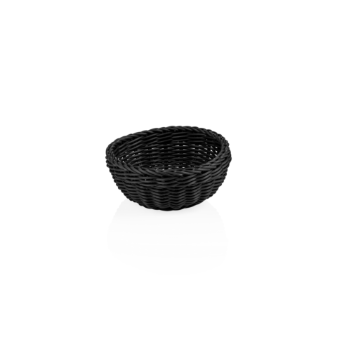 Korb WEAVER PRO Tischkörbe, Ø 20 cm, Höhe 8 cm, schwarz, Polypropylen
