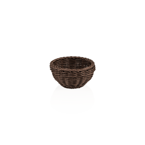 Korb WEAVER PRO Tischkörbe, Ø 16 cm, Höhe 8 cm, braun, Polypropylen