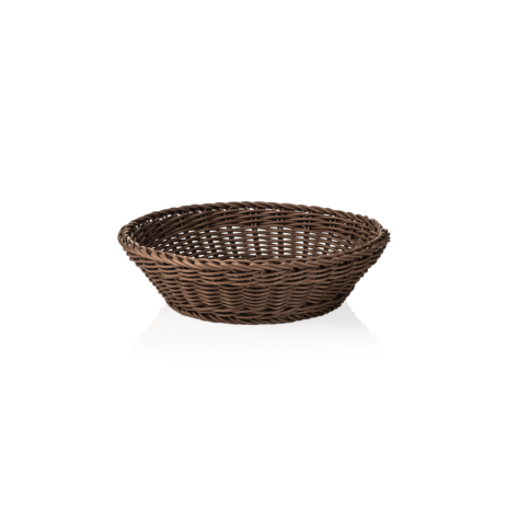 Korb WEAVER PRO Tischkörbe, Ø 29 cm, Höhe 7 cm, braun, Polypropylen