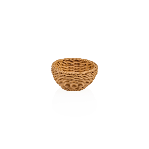 Korb WEAVER PRO Tischkörbe, Ø 16 cm, Höhe 8 cm, beige, Polypropylen