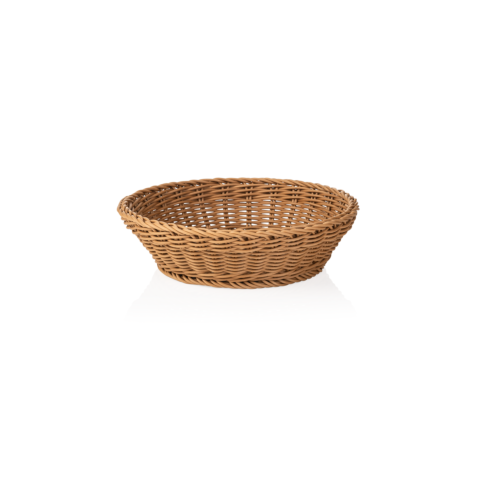 Korb WEAVER PRO Tischkörbe, Ø 29 cm, Höhe 7 cm, beige, Polypropylen