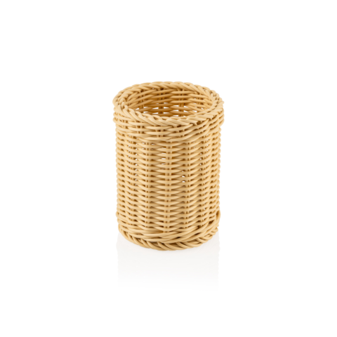 Besteckkorb WEAVER PRO Systemkörbe, Ø 12 cm, Höhe 15 cm, hellbeige, Polypropylen