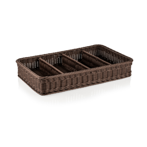 GN Besteckkorb 1/1 WEAVER PRO Systemkörbe, braun, Polypropylen