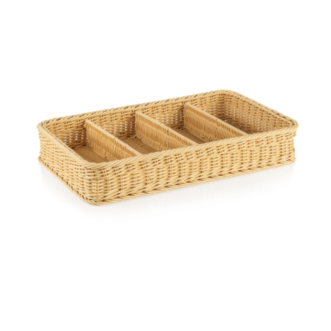 GN Besteckkorb 1/1 WEAVER PRO Systemkörbe, hellbeige, Polypropylen