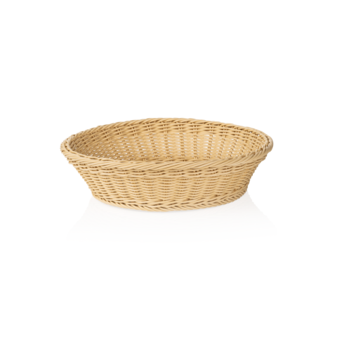 Korb WEAVER PRO Systemkörbe, Ø 37 cm, Höhe 9 cm, hellbeige, Polypropylen