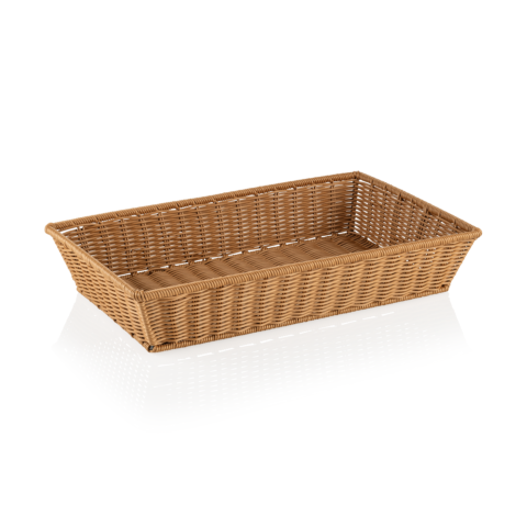 GN Korb 1/1 WEAVER PRO GN Körbe, beige, Polypropylen, Chromnickelstahl 18/10
