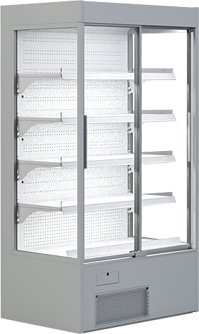 IGLOO Wandkühlregal Variant 167 mit Glasschiebetüren 1,14 kW, 1670 mm