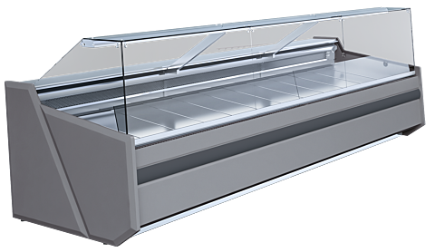 IGLOO Frischwarentheke Theben 1300 mm Umluftkühlung mit LED-Beleuchtung