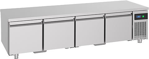 Unterbaukühltisch mit 4 Schubladen, 2130x700x600mm