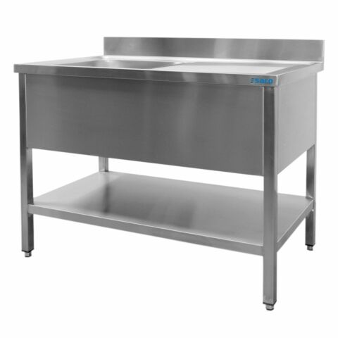 SARO Spültisch 1 Becken, links - B 1200 x T 600 mm