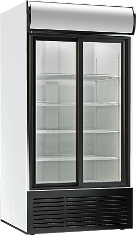 Glastürkühlschrank KBS 1250 GDU mit Schiebetüren