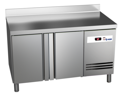 Tiefkühltisch Ready TKT2610 mit Arbeitsplatte und Aufkantung 2 Türen