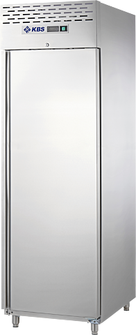 Edelstahlkühlschrank KU 740 GN 2/1 mit Umluftkühlung und Schloss