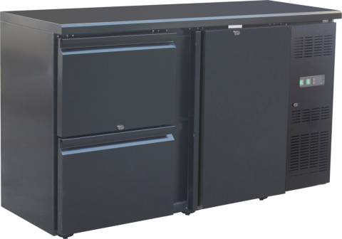 Backbar BB 152 mit 2 Schubladen und 1 Volltür, Umluftkühlung, 1462 mm