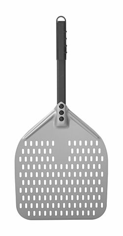 Pizzaschaufel gelocht Al Hitzerest. Griff 355x710 mm