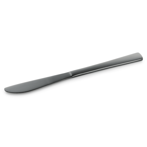 Menümesser Set HAMBURG FRESH, 22 cm, schwarz, matte PVD Beschichtung, Set á 12 Stück, Chromstahl 13/0