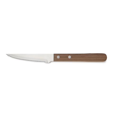 Steakmesser Set, mit Walnussholzgriff, 21 cm, Set á 6 Stück, Holz, Chromstahl 13/0