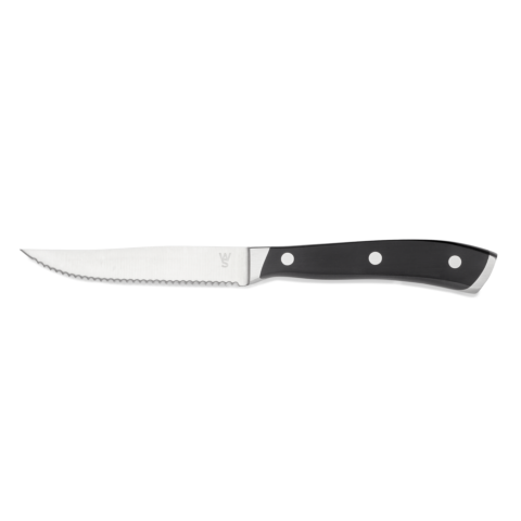 Steakmesser Set, mit ABS Kunststoffgriff, 23 cm, Set á 6 Stück, ABS Kunststoff, Chromstahl 13/0