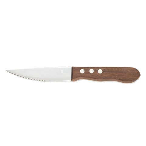 Steakmesser Set, mit Pakkaholzgriff, 25 cm, Set á 6 Stück, Holz, Chromstahl 13/0