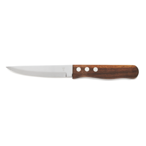 Steakmesser Set, mit Pakkaholzgriff, 25 cm, Set á 6 Stück, Holz, Chromstahl 13/0