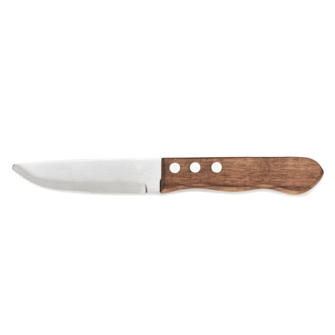 Steakmesser Set, mit Pakkaholzgriff, 25 cm, Set á 6 Stück, Holz, Chromstahl 13/0