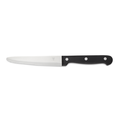 Steakmesser Set, mit POM Kunststoffgriff, 25 cm, Set á 6 Stück, Polyoxymethylen, Chromstahl 13/0