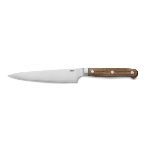 Steakmesser Set CARLOS, mit Wallnussholzgriff, 24 cm, Set á 6 Stück, Klingenstahl 420, Holz