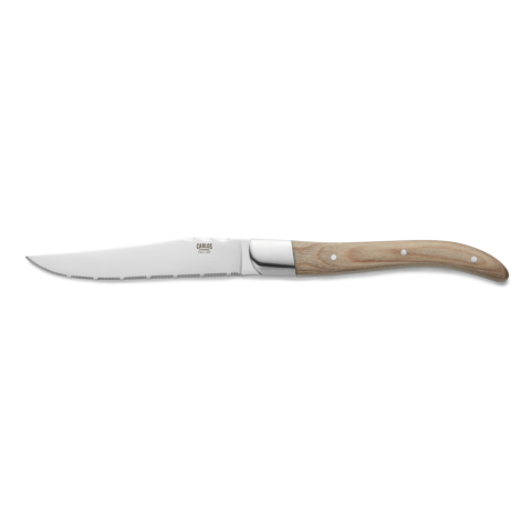 Steakmesser Set CARLOS, mit Pakkaholzgriff, 23 cm, Set á 6 Stück, Klingenstahl 420, Holz