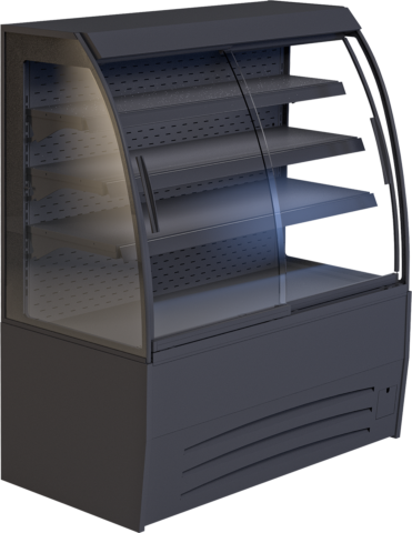 IGLOO Wandkühlregal Luna 90 DP mit Schiebetüren 1,41 kW, 900 mm